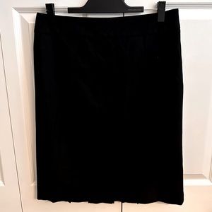 LOFT - Black Pencil Skirt With Back Pleats